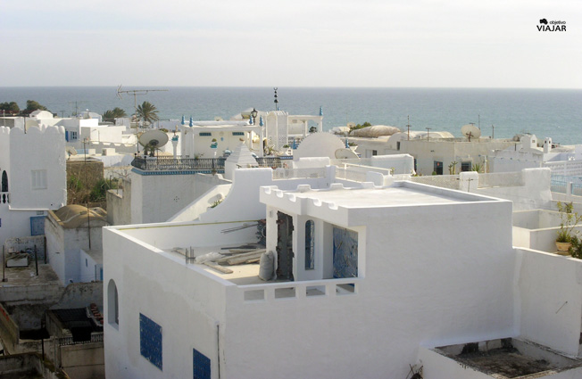Hammamet desde la fortaleza. Circuito por Túnez