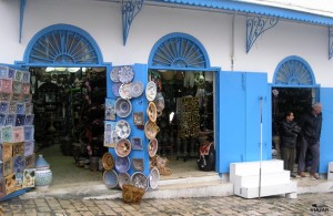 Tienda en Sidi Bou Saïd. Túnez