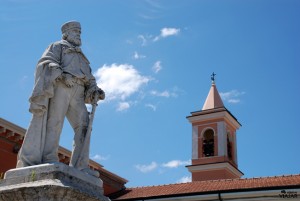 Monumento a Garibaldi. Piazza Carlo Pisacane. Cesenatico