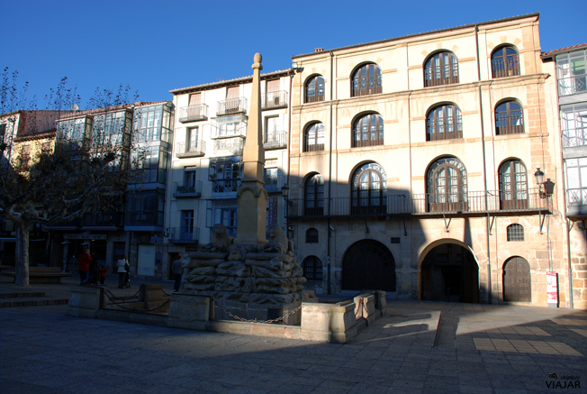 Casa del Común y Fuente de los Leones. Plaza Mayor. Soria