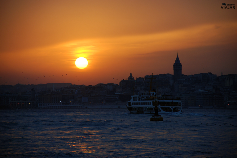 Puesta de sol desde Üsküdar. Estambul
