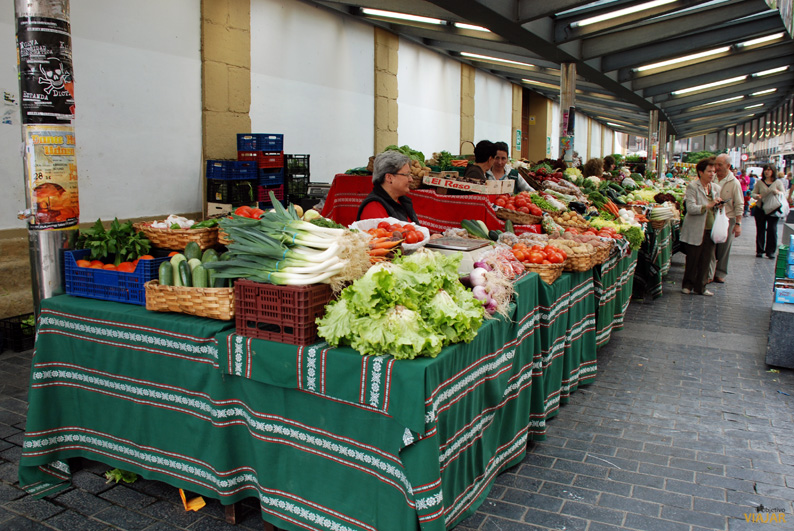Mercado tradicional de La Bretxa. San Sebastián