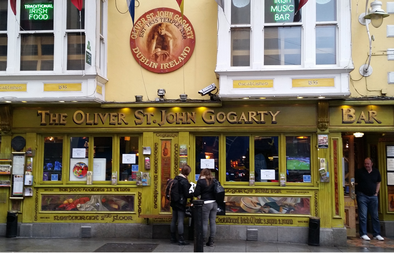 Oliver St. John Gogarty. Pubs Dublin