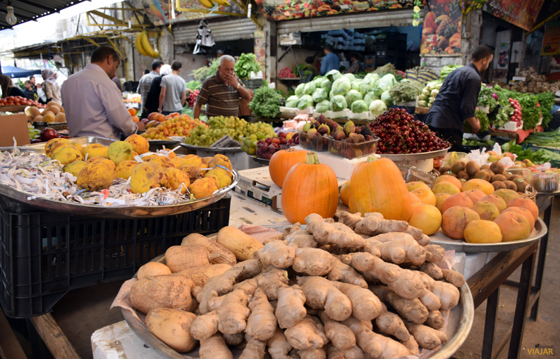 Mercado de frutas y verduras. Jordania