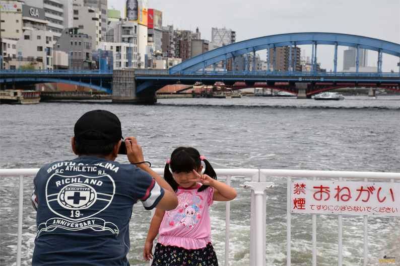 Una foto para el recuerdo. Río Sumida, Tokio
