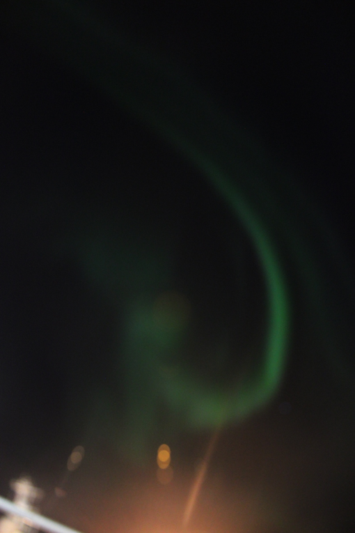 Aurora boreal. Foto Mª Victoria Marin