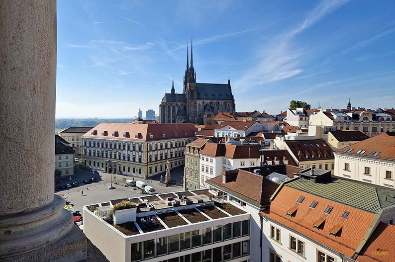 Vistas de Brno desde la torre del antiguo ayuntamiento